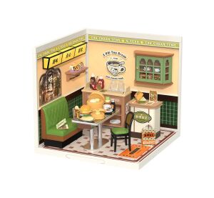 RoboTime 3D drevená skladačka Miniatúra domčeka Hongkonská kaviareň